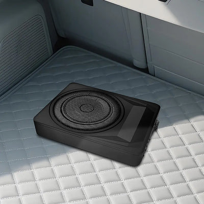 AWESAFE 10 inch Slim Under Seat Car Subwoofer with Built-in Amplifier - 1200 Watts Max,High/Low Level Inputs, Remote Control, Enhanced Bass for Car/Truck AWESAFE SHOP