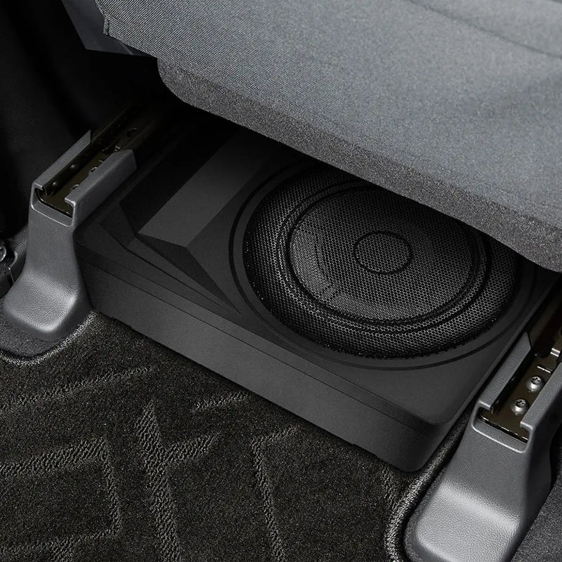 AWESAFE 10 inch Slim Under Seat Car Subwoofer with Built-in Amplifier - 1200 Watts Max,High/Low Level Inputs, Remote Control, Enhanced Bass for Car/Truck AWESAFE SHOP