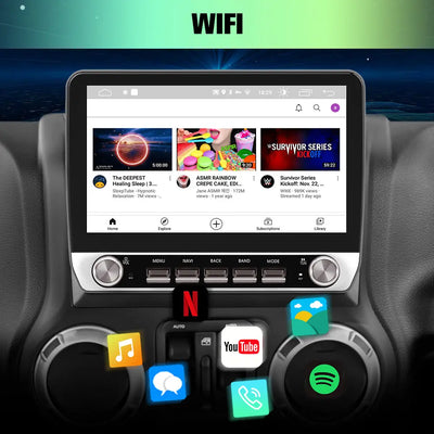 AWESAFE 10.1'' Android 13 Car Stereo 2G+64G wIth Backup Camera,Wireless CarPlay & Android Auto for GMC/Chevy Chevrolet 2007-2013 AWESAFE