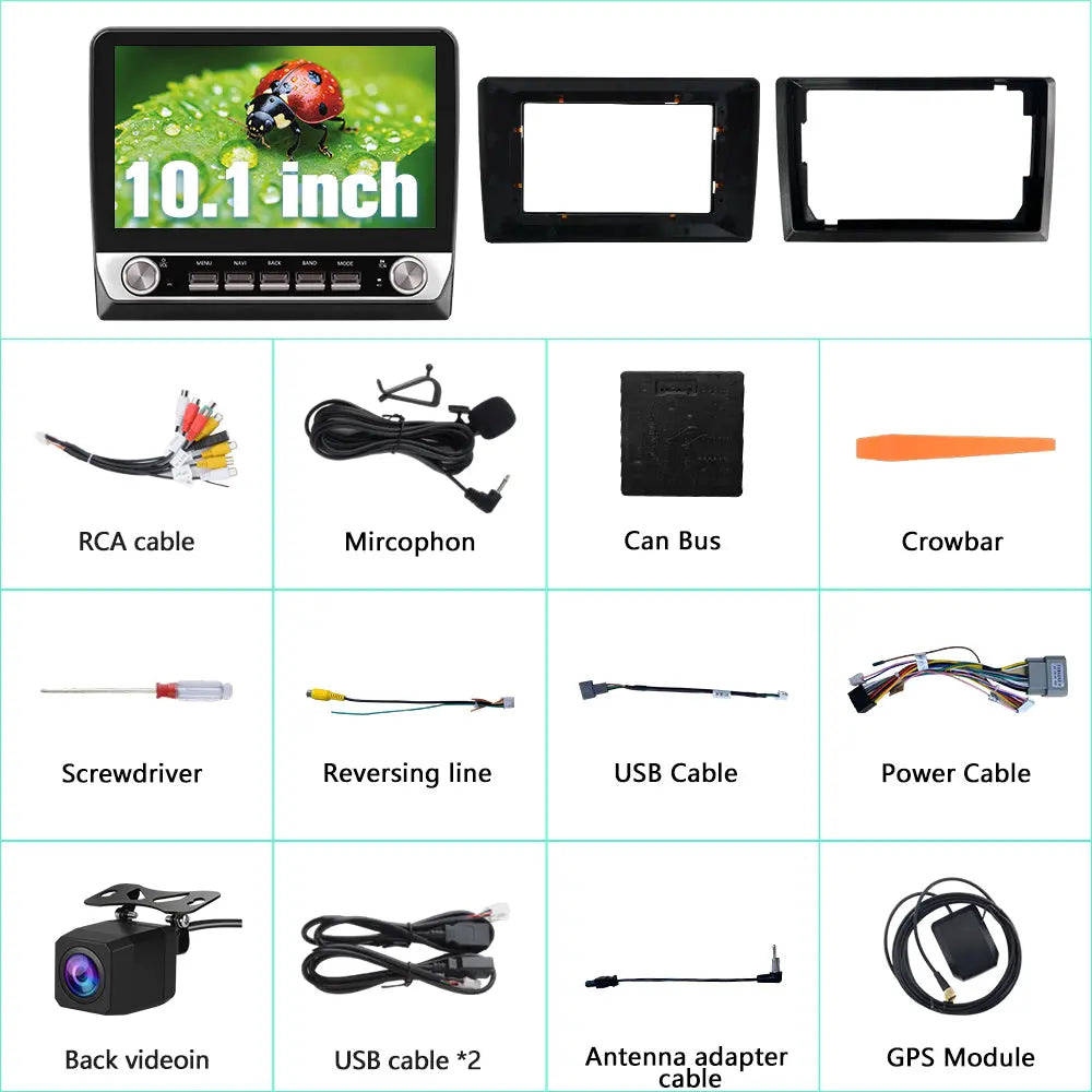 AWESAFE 10.1'' Android 13 Car Stereo 2G+64G wIth Backup Camera,Wireless CarPlay & Android Auto for GMC/Chevy Chevrolet 2007-2013 AWESAFE