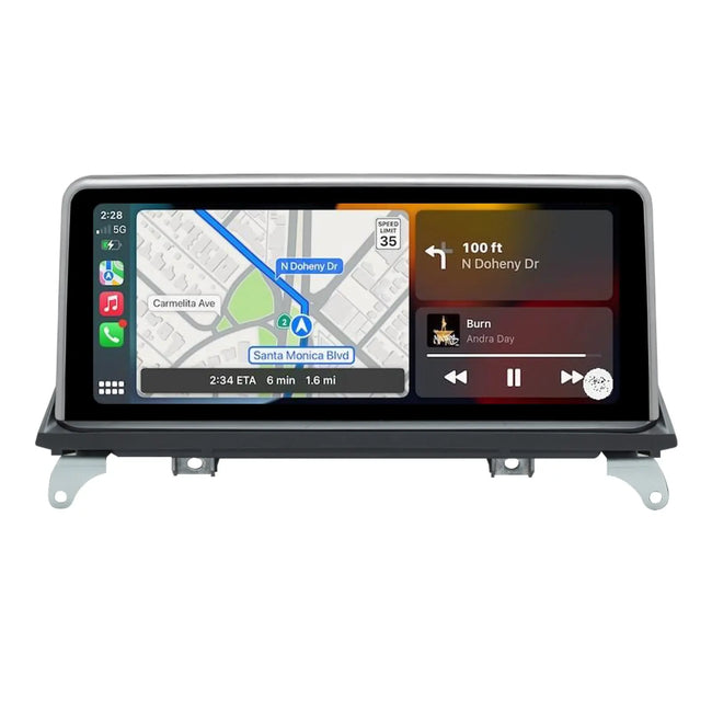 AWESAFE 10.25" Android Autoradio pour BMW X5 E70 & X6 E71 CIC (2011-2013) - Bluetooth, Android Auto & Carplay sans fil + Câble USB AWESAFE