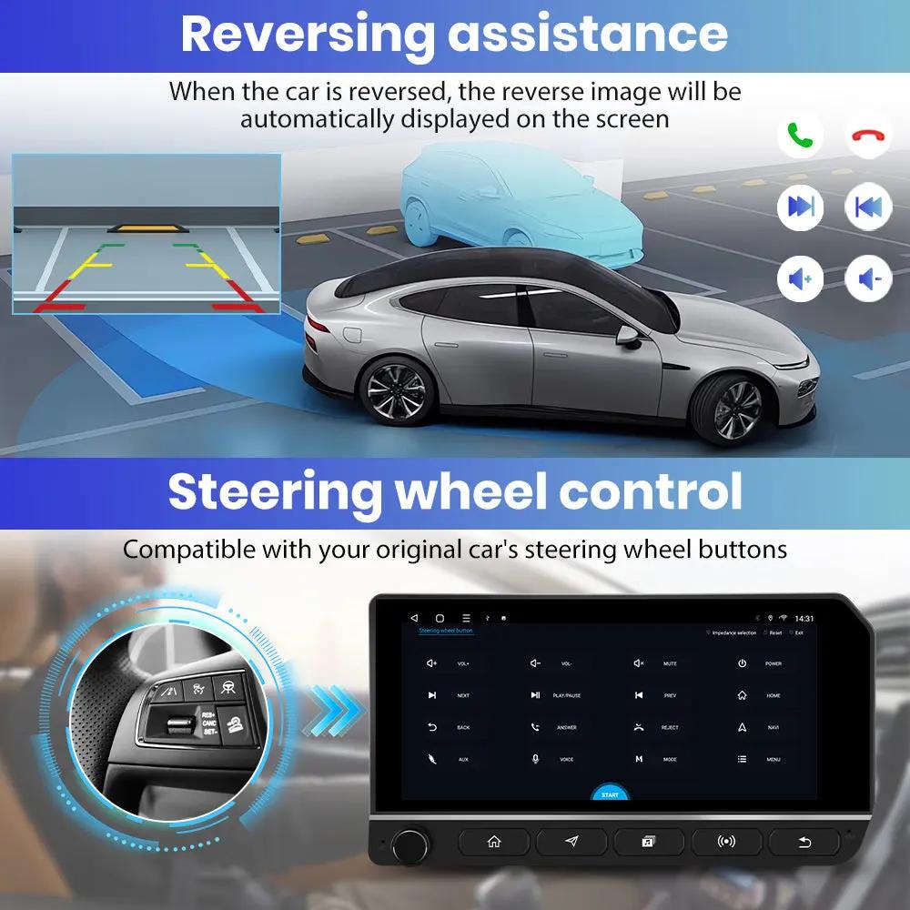 AWESAFE 10.3 inch Car Radio for Jeep Wrangler JK 2007-2018/Commander Grand Caravan/Dodge Ram,Wireless Carplay &Android Auto Mirroring Airplay SWC/AM+FM+RDS AWESAFE