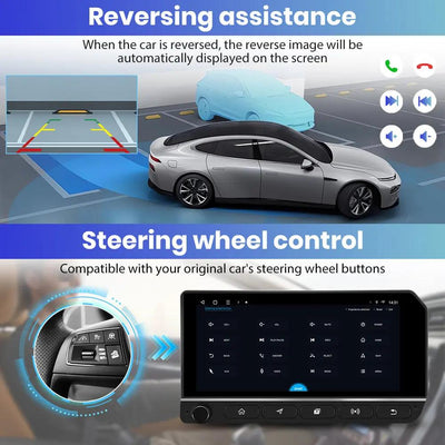 AWESAFE 10.3 inch Car Radio for Jeep Wrangler JK 2007-2018/Commander Grand Caravan/Dodge Ram,Wireless Carplay &Android Auto Mirroring Airplay SWC/AM+FM+RDS AWESAFE