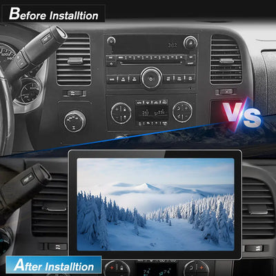 AWESAFE 11.5 inch Car Radio Stereo for Chevy Chevrolet Silverado Tahoe Equinox GMC Sierra Yukon 2007-2013 with Apple CarPlay Android Auto AWESAFE