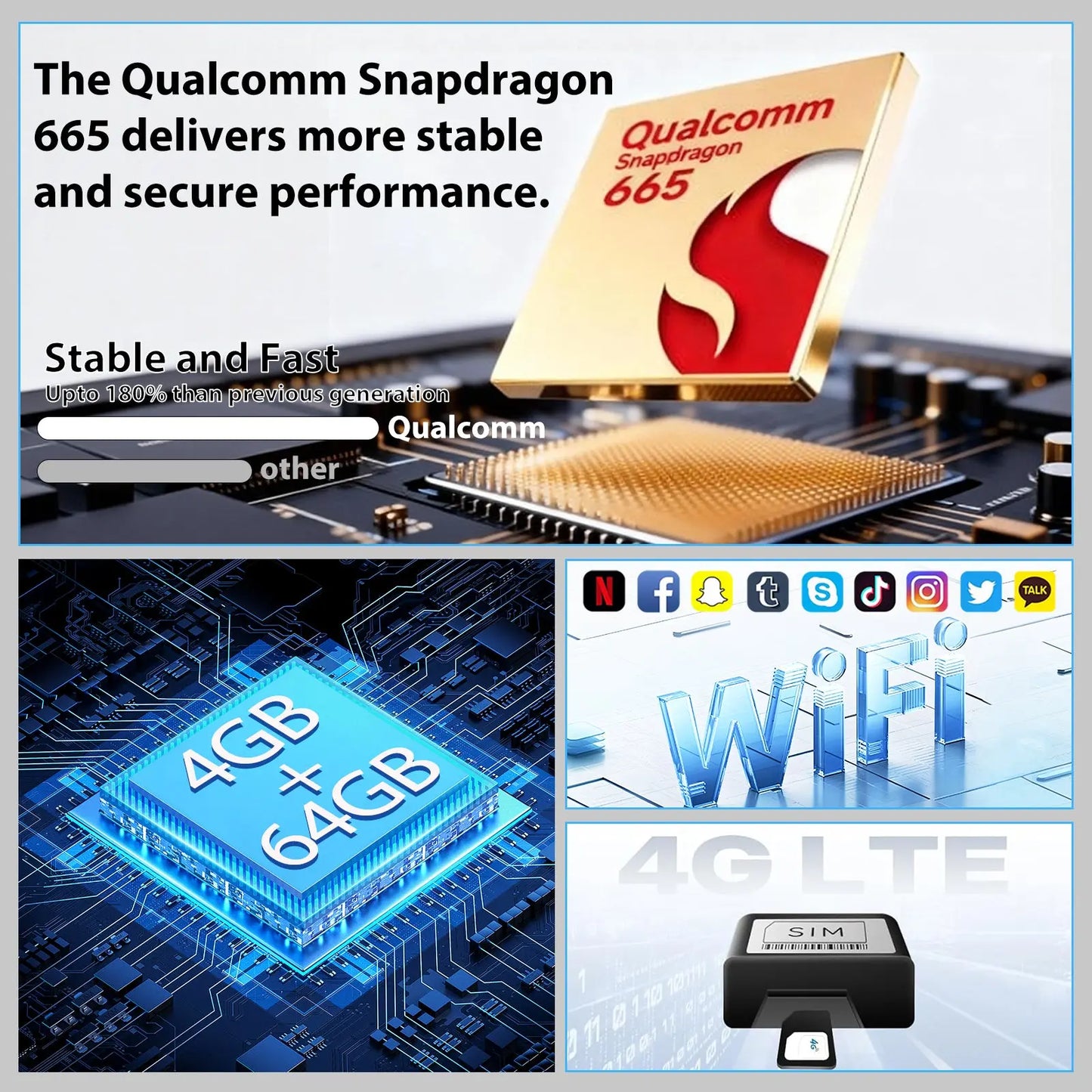 AWESAFE 12.1 Inch Car Radio Stereo for 2013 2014 Ford F-150,4G+64G Qualcomm Chip Headunit with Built-in GPS Bluetooth Wireless Carplay & Android Auto AWESAFE