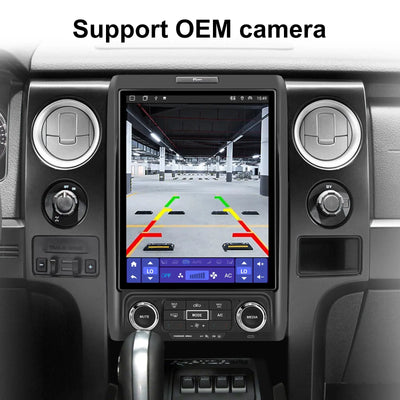 AWESAFE 12.1 Inch Car Radio Stereo for 2013 2014 Ford F-150,4G+64G Qualcomm Chip Headunit with Built-in GPS Bluetooth Wireless Carplay & Android Auto AWESAFE