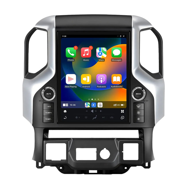 AWESAFE 12.1 Inch Car Radio for Chevy Silverado GMC Sierra 2019-2023 (Original 7 inch), Qualcomm 8-core Android 13 with Dual Bluetooth CarPlay Android Auto GPS Navigation FM AM DSP Gyroscope Function AWESAFE