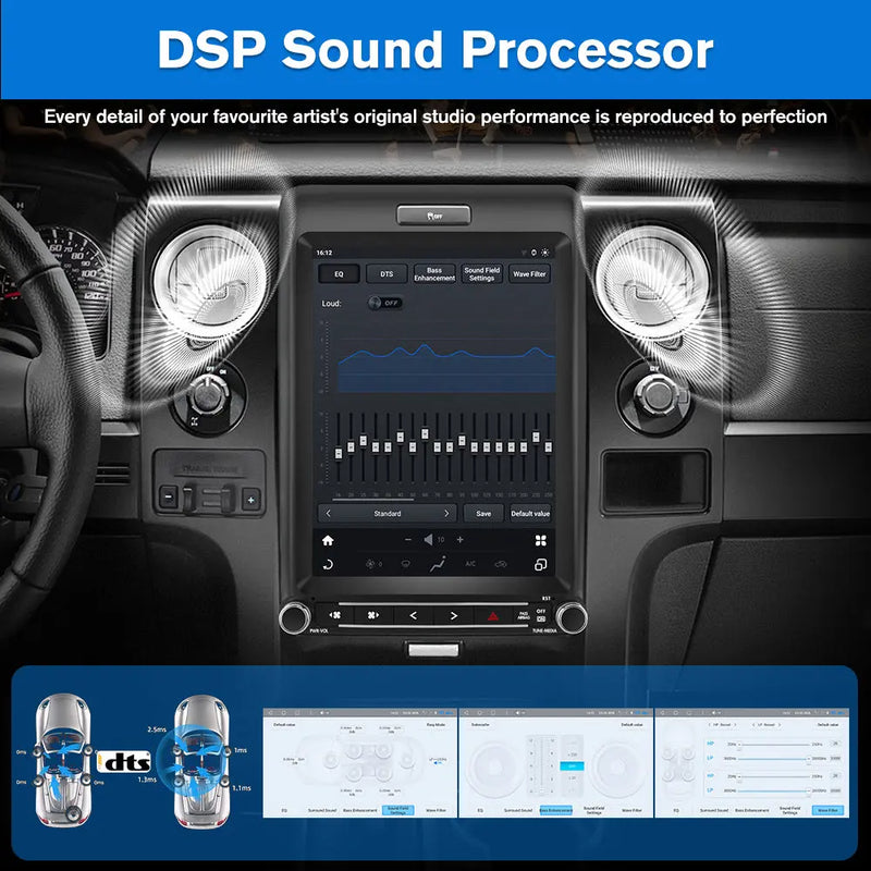 AWESAFE 12.1'' Android 13 Car Radio Stereo for Ford F150 2013-2014,Qualcomm 6125,4G+64G, Wireless CarPlay & Android Auto,with Bluetooth/GPS AWESAFE