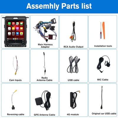 AWESAFE 12.1'' Android 13 Car Radio Stereo for Ford F150 2013-2014,Qualcomm 6125,4G+64G, Wireless CarPlay & Android Auto,with Bluetooth/GPS AWESAFE