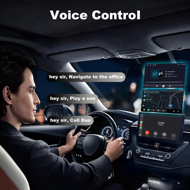 AWESAFE 2-in-1 Wireless CarPlay Adapter Support Apple CarPlay & Android Auto, Mini Bluetooth USB A & USB C Dongle Convert Wired to Wireless Compatible with iPhone & Android AWESAFE