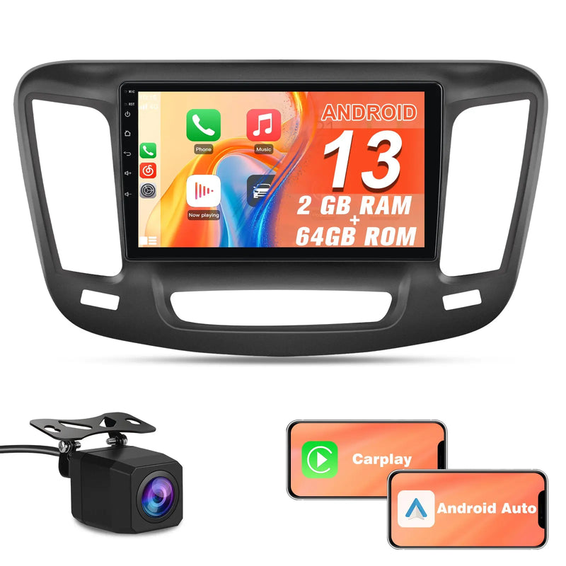 AWESAFE 2GB+64GB Android 13 Car Radio Stereo for Chrysler 200 200C 200S 2015-2017, with CarPlay&Android Auto Bluetooth GPS Navigation Backup Camera SWC AWESAFE SHOP