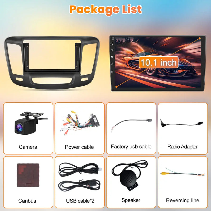 AWESAFE 2GB+64GB Android 13 Car Radio Stereo for Chrysler 200 200C 200S 2015-2017, with CarPlay&Android Auto Bluetooth GPS Navigation Backup Camera SWC AWESAFE SHOP