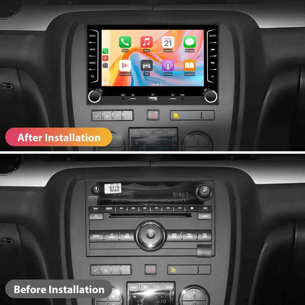 AWESAFE 4Core 64GB Car Radio for Chevy Silverado 1500 2500 3500 2007-2013,for Silverado GMC Sierra Acadia Touch Screen Android Stereo, CarPlay Android Auto, AM FM DSP, Backup Camera AWESAFE