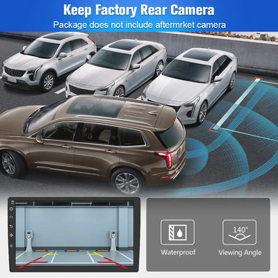 AWESAFE 4GB+64GB Andriod 13 Car Radio Stereo for Toyota Highlander 2014-2019 ,10.1 inch TouchScreen Radio with Built in Wireless Carplay Android Auto GPS Navigation & WiFi AWESAFE