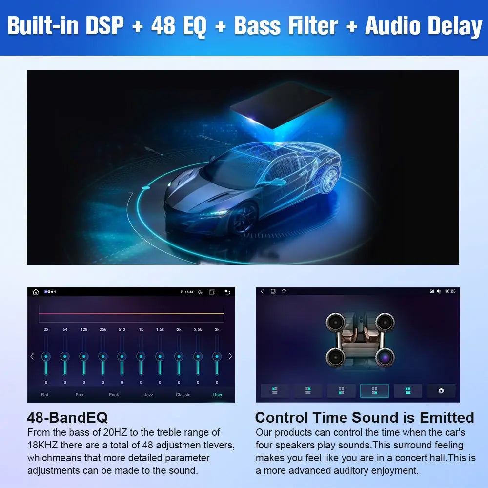 AWESAFE 4GB+64GB Andriod 13 Car Radio Stereo for Toyota Highlander 2014-2019 ,10.1 inch TouchScreen Radio with Built in Wireless Carplay Android Auto GPS Navigation & WiFi AWESAFE