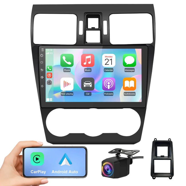 AWESAFE 4G+64G Android 13 Car Radio Stereo Subaru Forester WRX Impreza 2013 2014 2015 Suitable for Harman Kardon Systems 9" Touchscreen Head Unit with Carplay/Android Auto Bluetooth AWESAFE