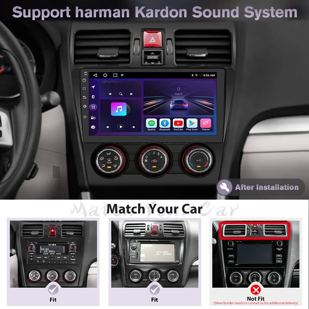 AWESAFE 4G+64G Android 13 Car Radio Stereo Subaru Forester WRX Impreza 2013 2014 2015 Suitable for Harman Kardon Systems 9" Touchscreen Head Unit with Carplay/Android Auto Bluetooth AWESAFE