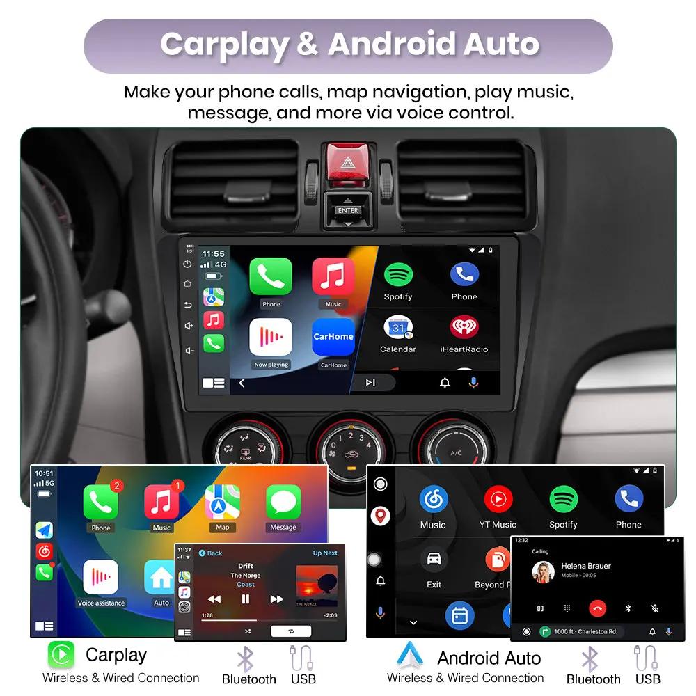 AWESAFE 4G+64G Android 13 Car Radio Stereo Subaru Forester WRX Impreza 2013 2014 2015 Suitable for Harman Kardon Systems 9" Touchscreen Head Unit with Carplay/Android Auto Bluetooth AWESAFE