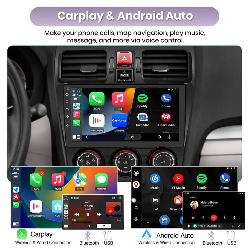 AWESAFE 4G+64G Android 13 Car Radio Stereo Subaru Forester WRX Impreza 2013 2014 2015 Suitable for Harman Kardon Systems 9" Touchscreen Head Unit with Carplay/Android Auto Bluetooth AWESAFE