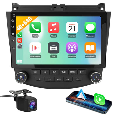 AWESAFE 4G+64G Car Stereo for Honda Accord 2003-2007, Touchscreen Car Radio with WiFi, GPS Navigation, and Bluetooth AWESAFE SHOP