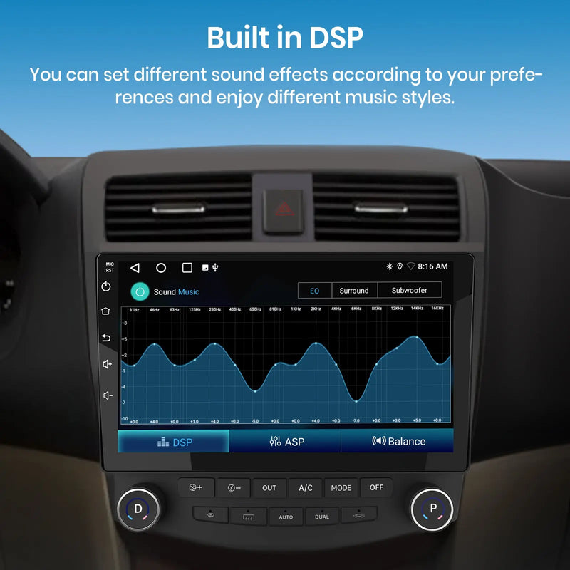 AWESAFE 4G+64G Car Stereo for Honda Accord 2003-2007, Touchscreen Car Radio with WiFi, GPS Navigation, and Bluetooth AWESAFE SHOP