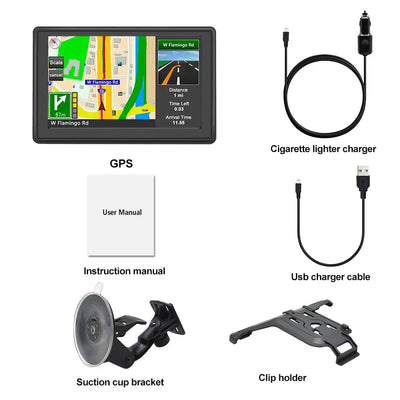 AWESAFE 5 inch GPS Navigation for Cars Australia Sat Nav for Trucks Lorry 2026 Maps POI Postcode Speed Camera Alerts AWESAFE