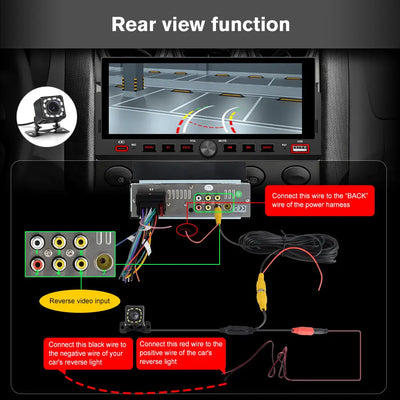 AWESAFE 6.86'' 1 DIN Carplay & Android Auto TouchScreen Car Radio,with GPS FM Steeling Wheel Control Bluetooth Rear Camera Microphone AWESAFE SHOP