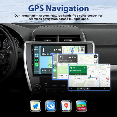 AWESAFE 64GB Car Radio for Toyota Camry 2015-2017 10.1'Touchscreen Carplay for Toyota Camry 2015-2017 10.1-inch Touchscreen with Wireless Carplay Android Auto Camera Bluetooth Mirror Link GPS WiFi AWESAFE