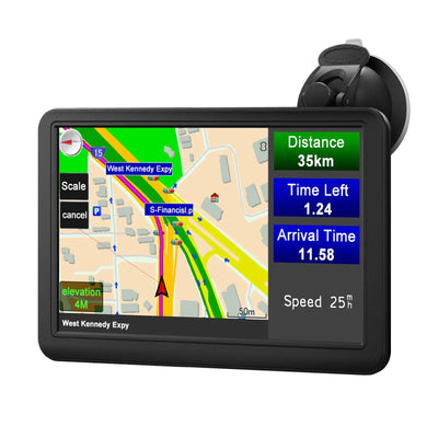 AWESAFE 7 Inch GPS Navigator for Trucks Vans Small Medium Campers RVs Compatible 12 24V 2025 Map Free Update AWESAFE