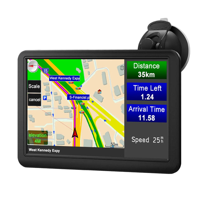 AWESAFE 7 Inch GPS Navigator for Trucks Vans Small Medium Campers RVs Compatible 12 24V 2025 Map Free Update AWESAFE