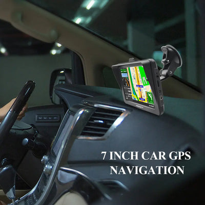 AWESAFE 7-Inch GPS Navigator with Sun Visor, Bluetooth, and Lifetime Map Updates for Europe AWESAFE