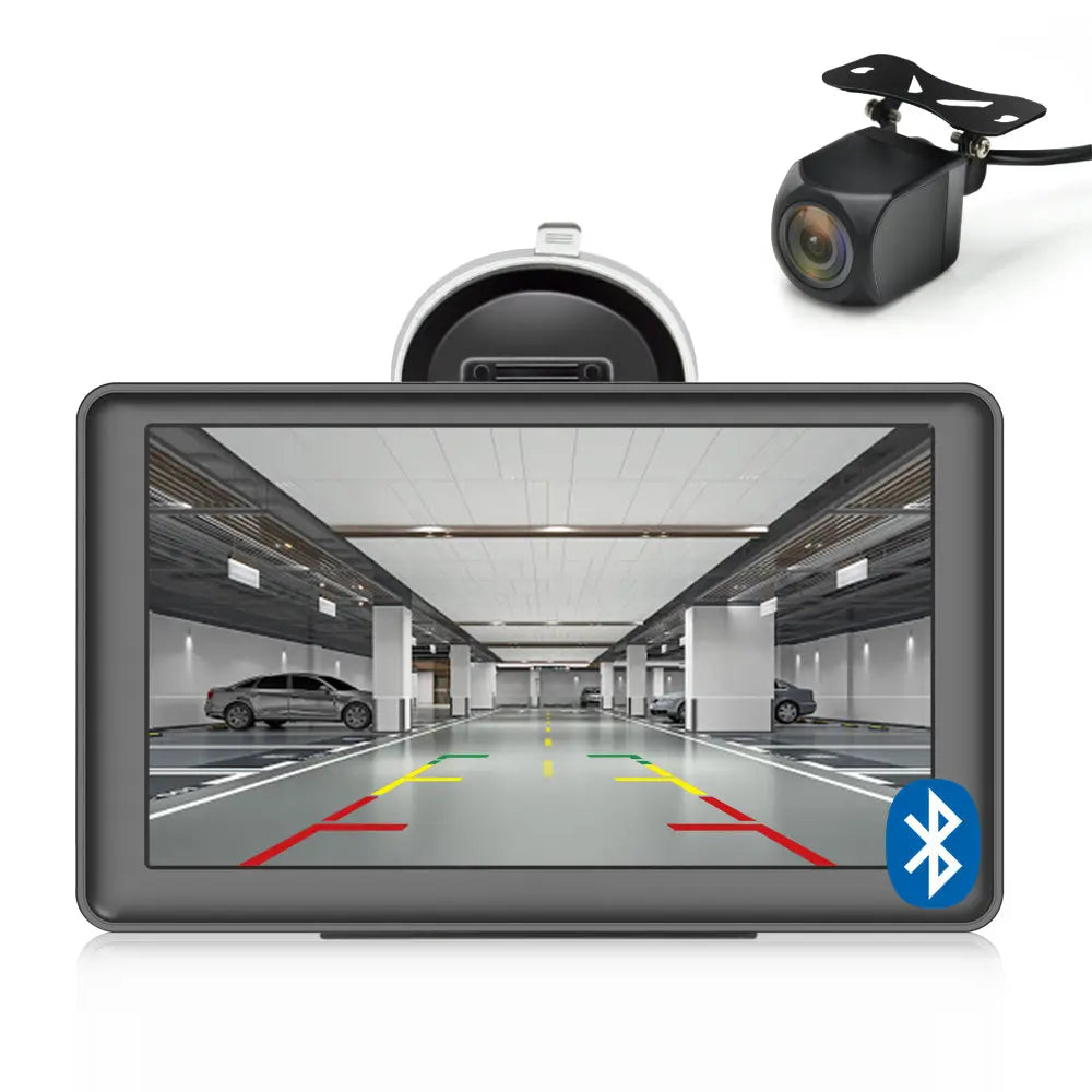 AWESAFE 7 inch Bluetooth GPS Navigation for Cars Australia with Reversing Camera Car Sat Nav for Trucks Lorry Maps Updates POI Postcode AWESAFE