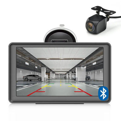 AWESAFE 7 inch Bluetooth GPS Navigation for Cars Australia with Reversing Camera Car Sat Nav for Trucks Lorry Maps Updates POI Postcode AWESAFE