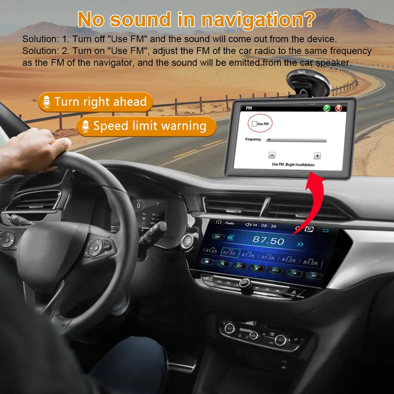 AWESAFE 7 inch Bluetooth GPS Navigation for Cars Australia with Reversing Camera Car Sat Nav for Trucks Lorry Maps Updates POI Postcode AWESAFE