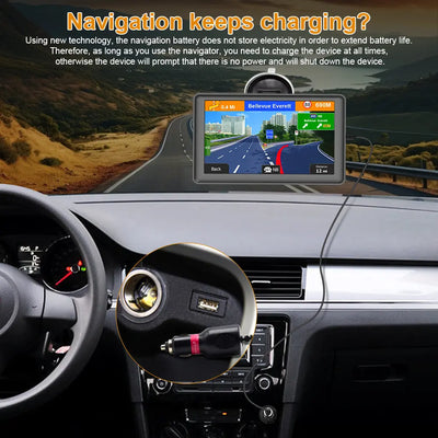 AWESAFE 7 inch Bluetooth GPS Navigation for Cars Australia with Reversing Camera Car Sat Nav for Trucks Lorry Maps Updates POI Postcode AWESAFE