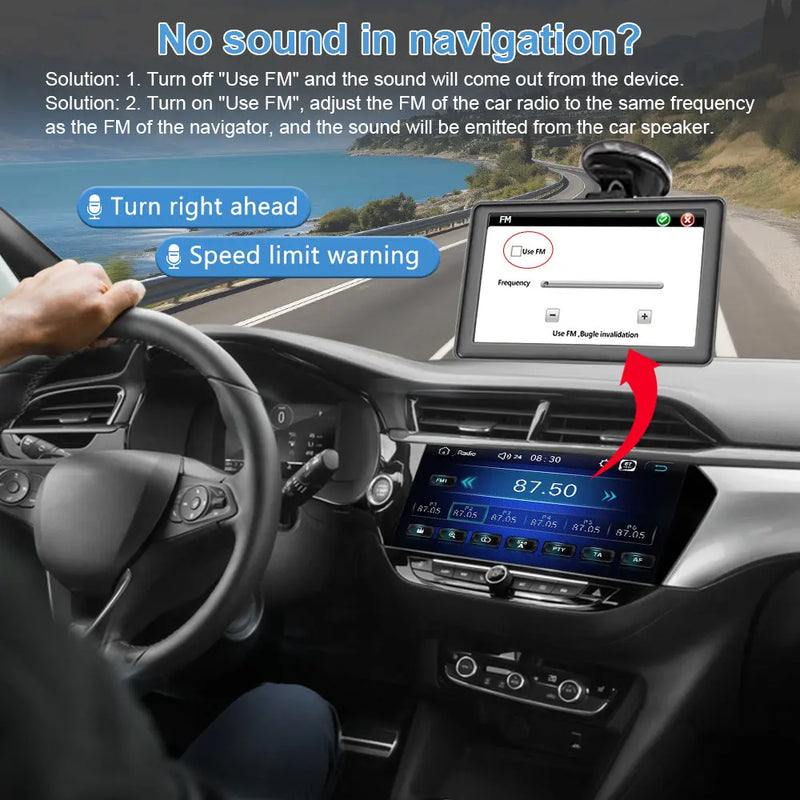 AWESAFE 7 inch GPS Navigation for Cars Australia Sat Nav for Trucks Lorry 2026 Maps POI Postcode Speed Camera Alerts AWESAFE SHOP