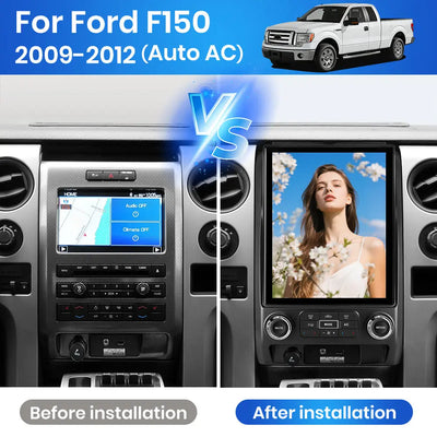 AWESAFE 8-Core 4GB+64GB Car Radio Stereo for Ford F150 2009-2012, Android 13 12.1 Inch T-StyleTouch Screen Stereo, Wireless Apple CarPlay & Android Auto, GPS, WiFi, Bluetooth, DSP, Backup Camera AWESAFE