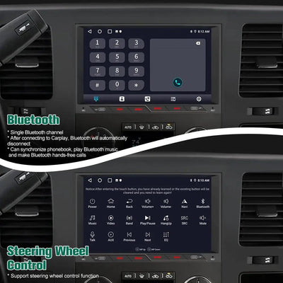 AWESAFE 8 Inch Android Car Stereo for 2007-2013 Chevy Silverado & GMC Sierra - Wireless CarPlay & Android Auto, 4G+64G, HD Touchscreen, Plug & Play Head Unit Replacement with Bluetooth 5.4 & WiFi AWESAFE