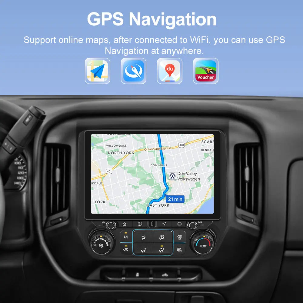 AWESAFE 8Core 64GB 11.5'' Car Radio Stereo Upgrade for Chevy Silverado GMC Sierra 2014-2018 with Wireless CarPlay Android AWESAFE SHOP