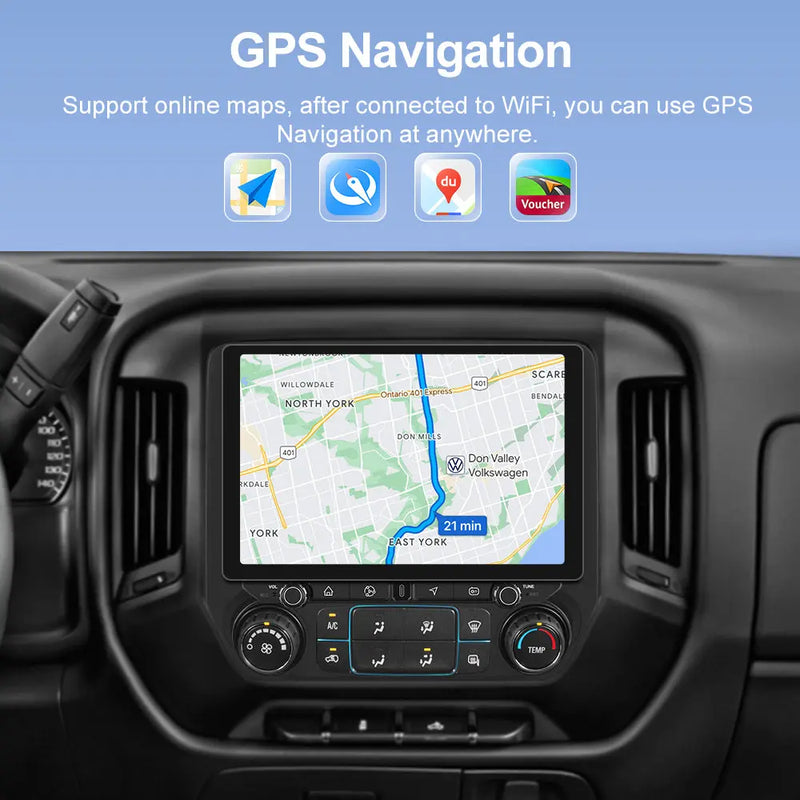 AWESAFE 8Core 64GB 11.5'' Car Radio Stereo Upgrade for Chevy Silverado GMC Sierra 2014-2018 with Wireless CarPlay Android AWESAFE SHOP