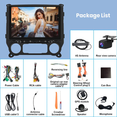 AWESAFE 8Core 64GB 11.5'' Car Radio Stereo Upgrade for Chevy Silverado GMC Sierra 2014-2018 with Wireless CarPlay Android AWESAFE SHOP