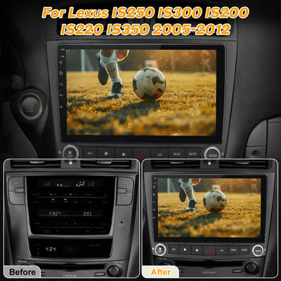 AWESAFE 9 Inch Car Radio for Lexus IS250 IS300 IS200 IS220 IS350 2005-2012 with CarPlay & Android Auto Bluetooth SWC GPS Navigation AWESAFE