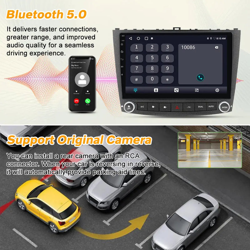 AWESAFE 9 Inch Car Radio for Lexus IS250 IS300 IS200 IS220 IS350 2005-2012 with CarPlay & Android Auto Bluetooth SWC GPS Navigation AWESAFE