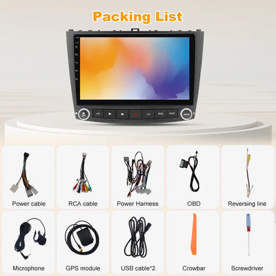 AWESAFE 9 Inch Car Radio for Lexus IS250 IS300 IS200 IS220 IS350 2005-2012 with CarPlay & Android Auto Bluetooth SWC GPS Navigation AWESAFE