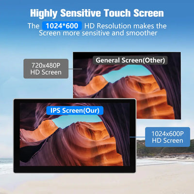 AWESAFE 9 Pollici Autoradio Wireless CarPlay Android Auto con Siri Bluetooth GPS AUX-Argento/Nero AWESAFE