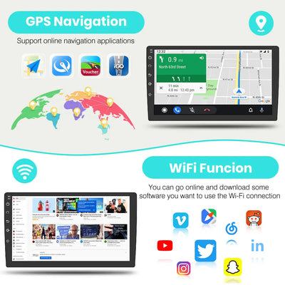 AWESAFE 9'' Car Radio for 2016-2017 CROSSTREK &2012-2015 SUBARU FORESTER &2011-2017 IMPREZA/XV 2014 + WRX / LEVORG ,Wireless Carplay Android Auto Bluetooth GPS WiFi WC RDS AWESAFE