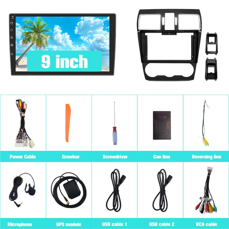 AWESAFE 9'' Car Radio for 2016-2017 CROSSTREK &2012-2015 SUBARU FORESTER &2011-2017 IMPREZA/XV 2014 + WRX / LEVORG ,Wireless Carplay Android Auto Bluetooth GPS WiFi WC RDS AWESAFE