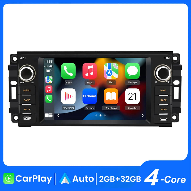 AWESAFE Andriod Car Radio Stereo for Chrysler Sebring 2007-2010 GPS Screen Upgrade Built in Carplay/Android Auto SWC BT AM/FM 2G RAM 32G ROM Head Unit AWESAFE