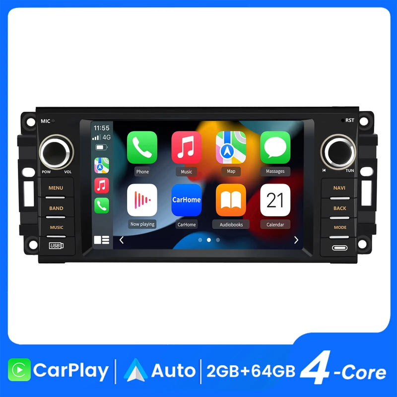 AWESAFE Andriod Car Radio Stereo for Chrysler Sebring 2007-2010 GPS Screen Upgrade Built in Carplay/Android Auto SWC BT AM/FM 2G RAM 32G ROM Head Unit AWESAFE