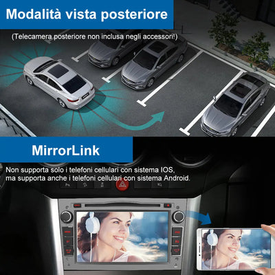 AWESAFE Android 12 Autoradio 2G+32G con Schermo Touchscreen 7 Pollici Bluetooth/FM- Per Opel Vivaro Sigum Meriva Astra Tigra Twin Top Antara Combo Agila Corsa Vectra Zafira AWESAFE